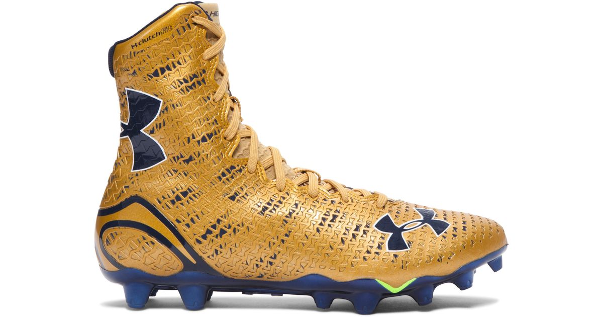 Under Armour Men's Ua Highlight Football Cleats â Limited Edition in Metallic Gold/Metallic Gold